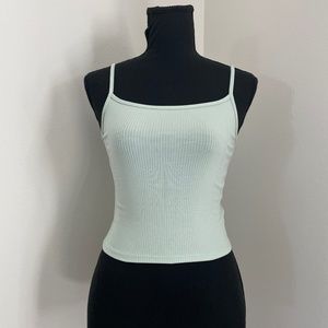 American Eagle Women's XS Mint Green Cropped Tank